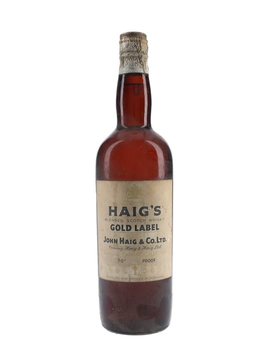 Haig's Gold Label / Spring Cap / Bot.1950s Blended Scotch Whisky