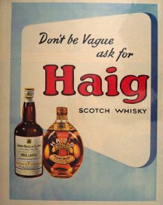 Original Vintage Haig Advertising